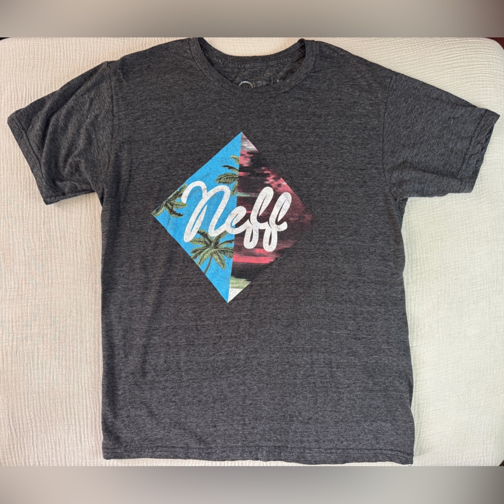 Neff Heather Grey Graphic Tee